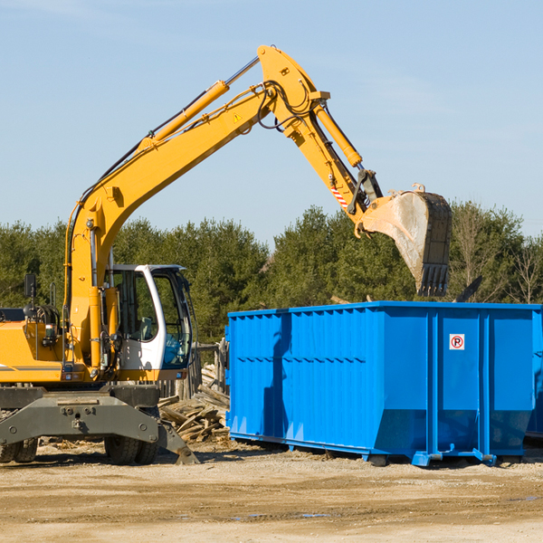 are there any restrictions on where a residential dumpster can be placed in Acton MA